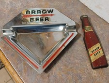 1940s "ARROW BEER" Cinzeiro Cromado + "Garrafa" ABRIDOR DE GARRAFAS...LEGAL!, usado comprar usado  Enviando para Brazil
