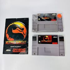 LOTE MORTAL KOMBAT MK1 MK2 SNES (Super Nintendo, 1999) Auténtico Probado Funcionando segunda mano  Embacar hacia Argentina