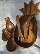 7 set bowl wood piece for sale  Hogansville