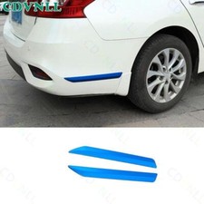 Para Nissan Sentra 2013-2019 para-choque traseiro externo de aço azul queixo labial spoiler 2* comprar usado  Enviando para Brazil