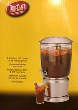 Infusor removível de mesa artesanato 2,5 galões e núcleo de gelo - aço inoxidável escovado comprar usado  Enviando para Brazil