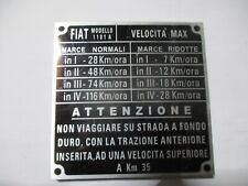 Typenschild fiat campagnola gebraucht kaufen  Deutschland