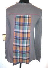 Top túnica Anthropologie talla S tejido gofre térmico boho verde oliva dobladillo e hilo  segunda mano  Embacar hacia Mexico