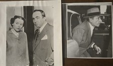Usado, 2x Fotos de Imprensa Originais do Chefe da Máfia, Mickey Cohen e Frank Costello. Gangsters. comprar usado  Enviando para Brazil