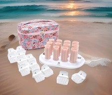 Calista ❤️ Rolos curtos e médios de 12 íons com estojo de viagem aquecimento rápido  comprar usado  Enviando para Brazil