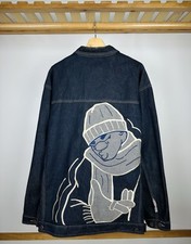 Jaqueta Southpole Masculina XL Azul Denim Botão Back Hit Grande Logotipo Y2K comprar usado  Enviando para Brazil