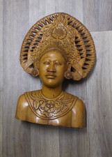 Wood carving woman for sale  LOUTH