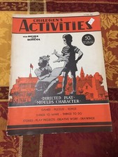 1943 children activities for sale  Pasadena