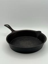 Frigideira de ferro fundido antiga de cabo alto #7 anel térmico único e portão marcado comprar usado  Enviando para Brazil