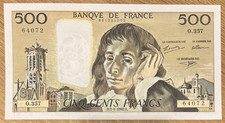 500 francs 1992 d'occasion  Expédié en Belgium