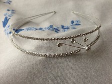 Pretty rhinestone wedding for sale  ISLEWORTH