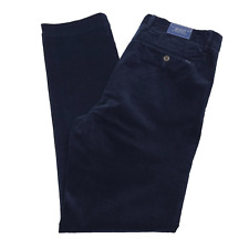 Calça polo masculina slim fit elástica veludo azul Ralph Lauren tamanho 34 X 32 US$ 168 comprar usado  Enviando para Brazil