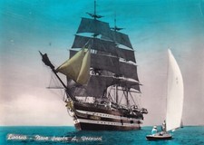 Cartolina livorno nave usato  Trieste