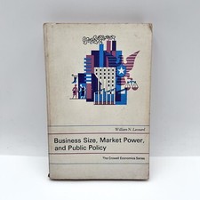 Vintage Business Size Market Power And Public Policy PB Book 1969 William Leonar segunda mano  Embacar hacia Mexico