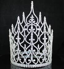 Usado, CONCURSO DE CRISTAL DE STRASS AUSTRÍACO TIARA COROA RAINHA BELEZA TRANSPARENTE GRANDE T1413 comprar usado  Enviando para Brazil