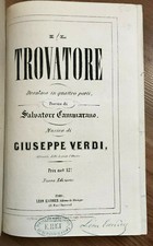 Verdi giuseppe trovatore d'occasion  Bordeaux-