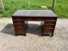 Edwardian walnut desk for sale  MUIR OF ORD