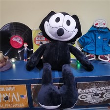 Ornamento de brinquedo colecionável boneca de pelúcia Felix The Cat bonito gato preto sorridente 15" comprar usado  Enviando para Brazil