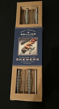 Espetos espirais Williams Sonoma conjunto de 4 – Ferramentas de aço inoxidável para churrasco, 2000, novo na caixa comprar usado  Enviando para Brazil