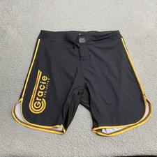Shorts Gracie Jiu-Jitsu Masculino Tamanho 36 Preto Amarelo MMA Luta Luta Poliéster comprar usado  Enviando para Brazil