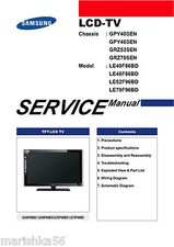 Samsung le40f86bd le46f86bd usato  Spedire a Italy