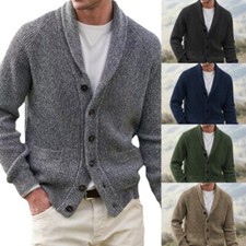 Suéter cardigã masculino inverno quente malha cabo botão algodão bolsos tops suéter, usado comprar usado Suéter cardigã masculino inverno quente malha cabo botão algodão bolsos tops suéter, usado comprar usado  Enviando para Brazil