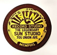 Sun Record Memphis Studio Rock N Roll Elvis Johnny Cash Grande Patch Ferro   comprar usado  Enviando para Brazil