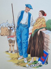 Bearn costumes gravure d'occasion Bearn costumes gravure d'occasion  Pluvigner