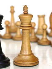 Antique wooden chess for sale  WATFORD