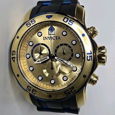 Relógio masculino Invicta Scuba cronógrafo dourado 18041 48mm comprar usado  Enviando para Brazil