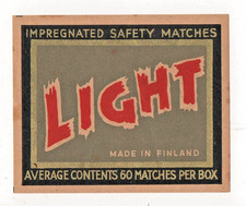 Light safety matches for sale  DARLINGTON