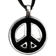 Pingente ajustável de estanho e esmalte CND Symbol Peace colar gótico motociclista comprar usado  Enviando para Brazil