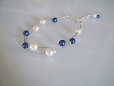 Bracelet ivoire bleu d'occasion  Saint-Maixent-l'École