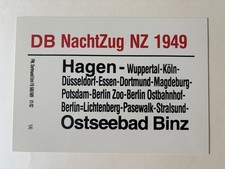 Zuglaufschild nachtzug hagen gebraucht kaufen  Coburg