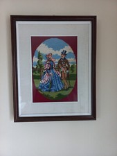 Quadro vintage ricamato usato  Volvera
