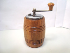 VINTAGE, MOINHO DE PIMENTA, MADEIRA, EM FORMA DE BARRIL, MANIVELA, FEITO NA ITÁLIA (1098Cc), usado comprar usado  Enviando para Brazil