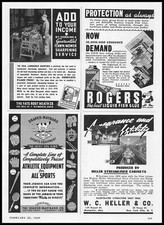 1939 Rogers cola líquida peixe gloucester massa elfo cola desenho animado anúncio impressão vintage comprar usado 1939 Rogers cola líquida peixe gloucester massa elfo cola desenho animado anúncio impressão vintage comprar usado  Enviando para Brazil