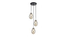Lampa wisząca z rodziny FONDI do eleganckiego salonu – szklane klosze LP-1214/3P na sprzedaż  PL