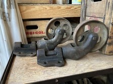 Carrinho de fábrica antigo rodízios de ferro fundido rodas vintage boneca de ferrovia industrial, usado comprar usado  Enviando para Brazil