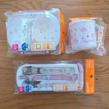 Sanrio My Melody Trio Conjunto Lancheira Utensílios Cofre para Máquina de Lavar Louça Usado comprar usado  Enviando para Brazil