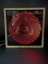 LÂMPADA VINTAGE ANOS 70 RETRÔ DISCOTECA LUZ SPIDERLITE HIPPIE PSICODÉLICA VERMELHA CAIXA  comprar usado  Enviando para Brazil