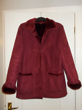 Womens burgundy faux for sale  LIVINGSTON