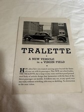 Vintage 1930 tralette for sale  Fife Lake