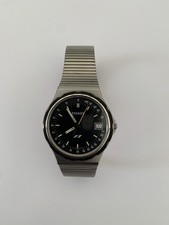 Vintage Tissot F1 Sea Star Mostrador Preto Pulseira de Prata Relógio Masculino Funcionando. comprar usado  Enviando para Brazil