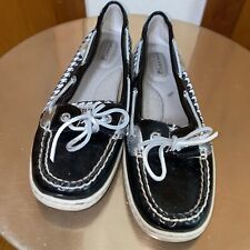 Usado, Sperry | Top Siders femininos Black Patent Houndstooth prata - 8,5M comprar usado  Enviando para Brazil