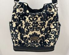 Bolsa de fraldas Cake by Petunia Pickle em relevo veludo preto grande comprar usado  Enviando para Brazil