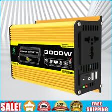 Usado, 3000W Auto-Inverter Dual-USB-Stromwandler 3000W (gelb 12V auf 220V) DE comprar usado  Enviando para Brazil