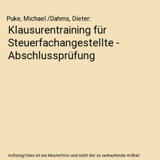 Klausurentraining steuerfachan gebraucht kaufen Klausurentraining steuerfachan gebraucht kaufen  Trebbin