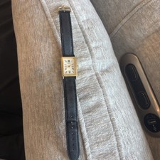 Vintage 1988 Guess Bezel Relógio Feminino Tom Dourado Pulseira de Couro Preto Colecionável comprar usado  Enviando para Brazil