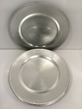 Charger plates silver for sale  Eagles Mere